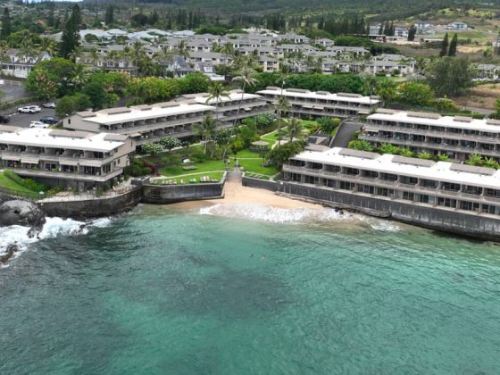 Kahana Sunset Aerial Photo Seem From Ocean