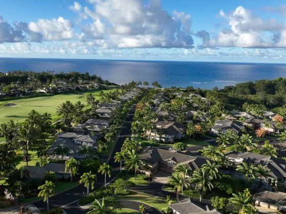 Kaiulani Of Princeville Aerial Photo