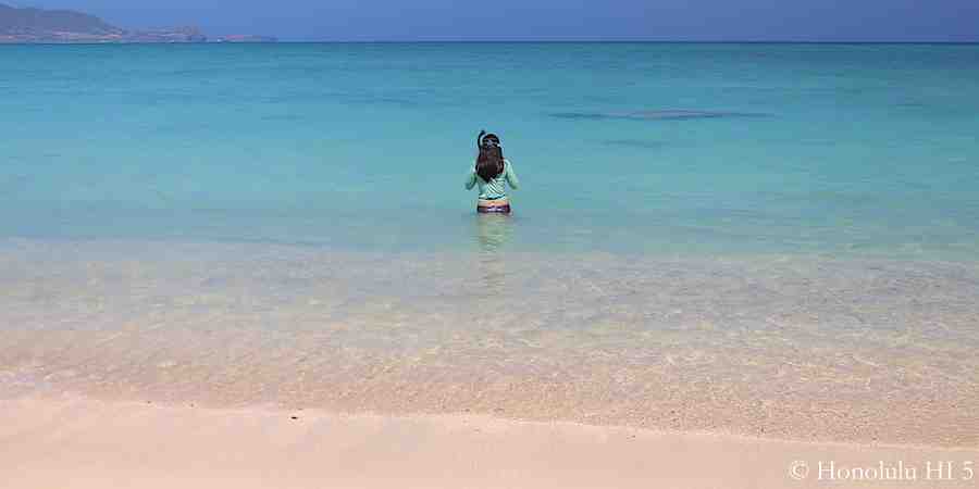 Ready to snorkel and greet some of the turtles in Lanikai