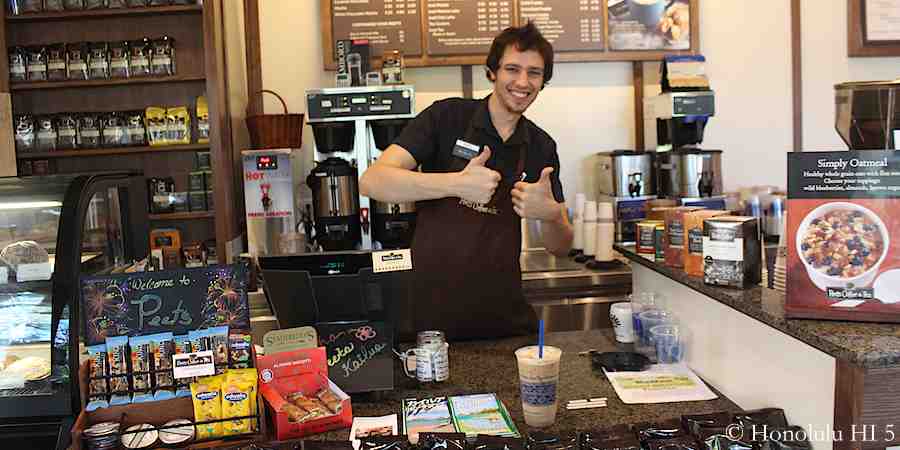 Peet's Coffee in Kailua - great Ice Latte!