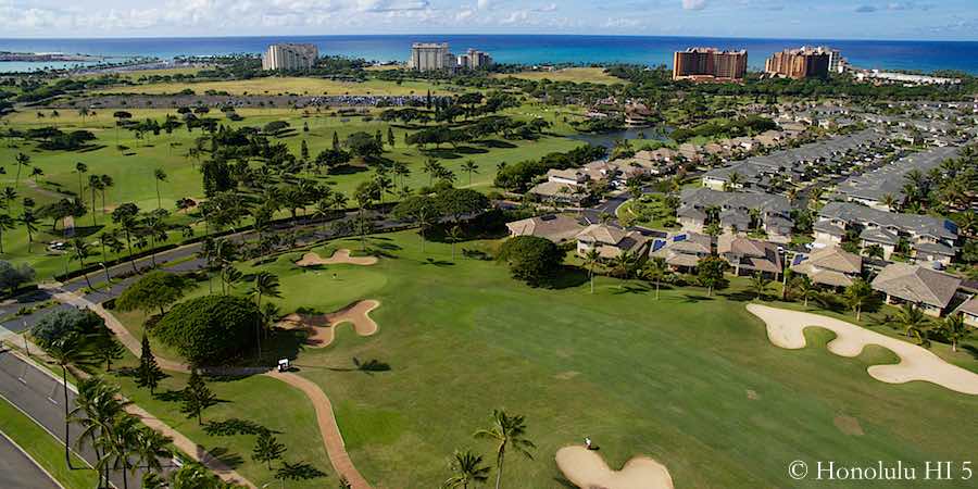 Ko Olina Golf Course - Stunning Aerial Photo