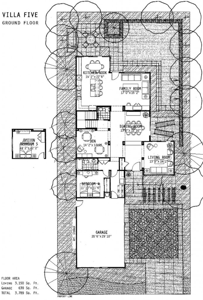 5.) Koko Villas floor plan - Villa V ground floor
