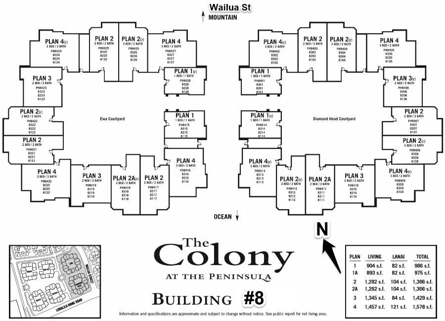 The Colony - Bldg #8 layout