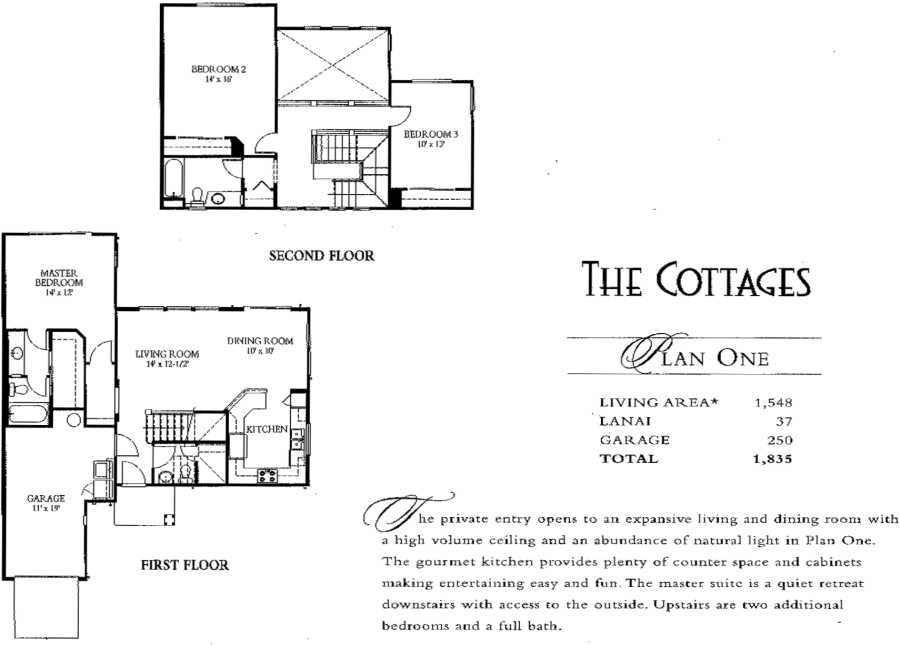 The Cottages - Plan 1