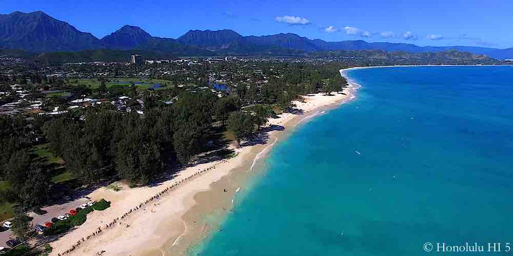 Kailua Beach Park - Aerial Photo