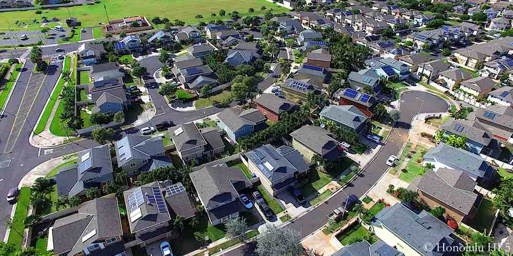 Prescott Homes in Ewa Gentry - Aerial Photo