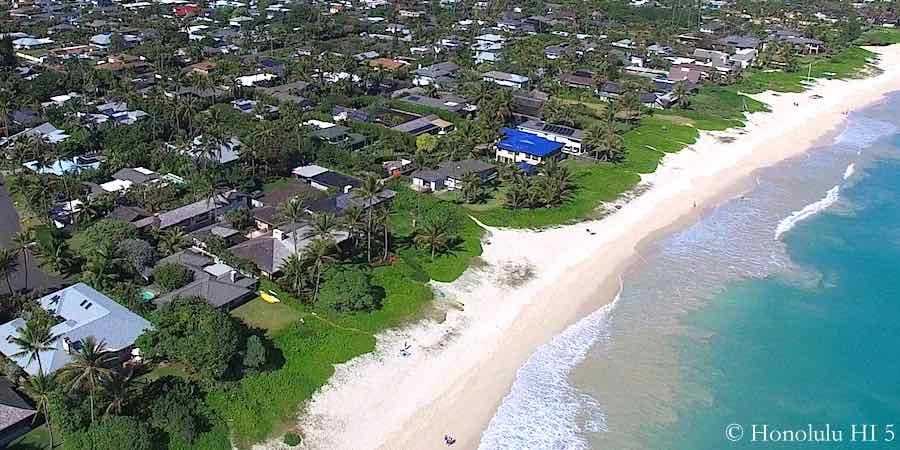 Kailua Beachside Homes - Aerial Photo