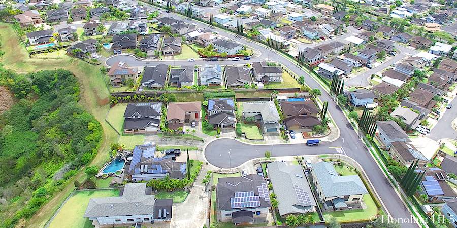Mililani Mauka Houses - Aerial Photo