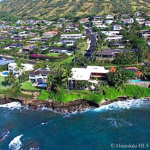 Koko Kai Oceanfront Homes - Drone Photo