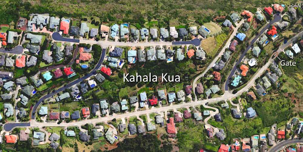 Kahala Kua Satellite Map Photo