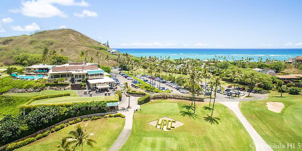 Mid Pacific Country Club Kailua Club House - Aerial View