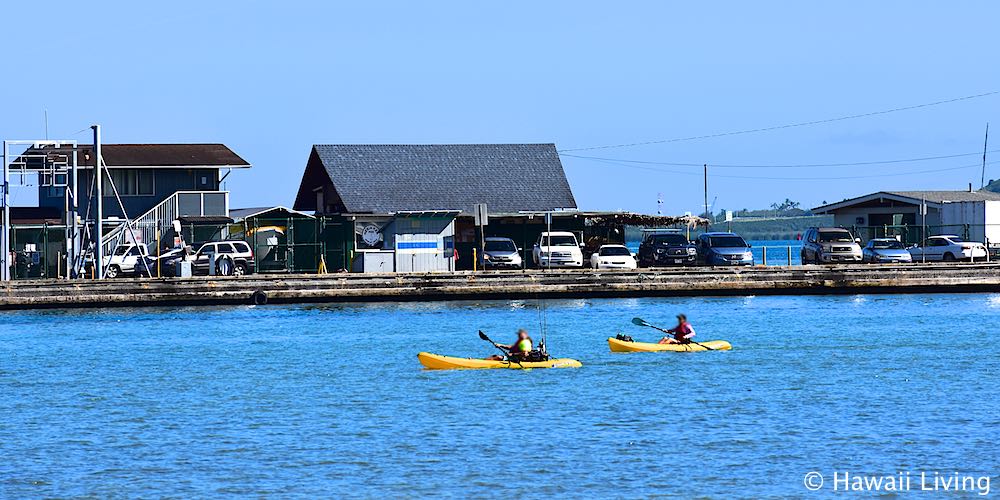 Kayakers in Kaneohe Bay