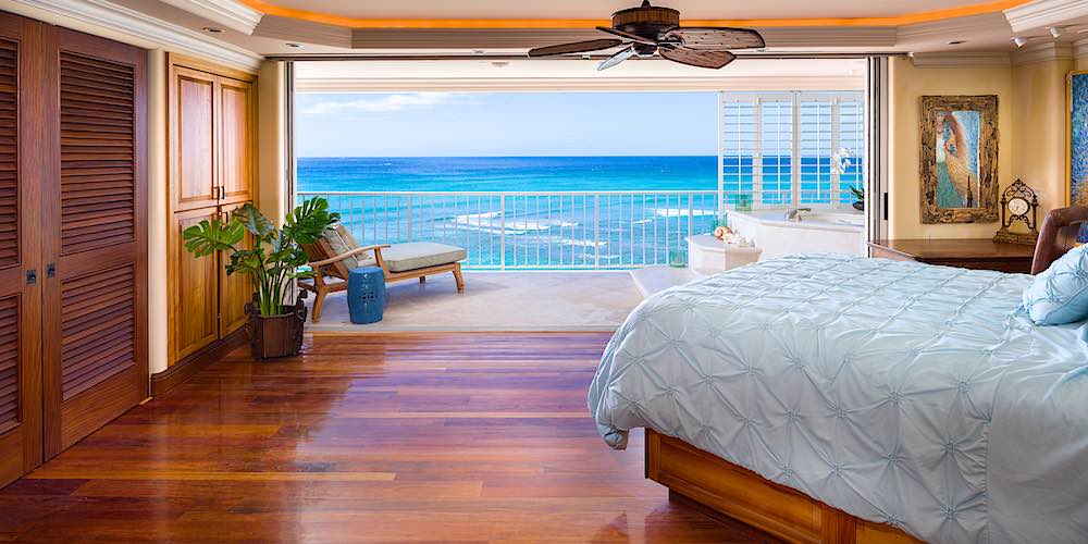 Kainalu Penthouse 8B-C Master Bedroom Ocean Views