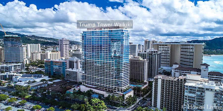 Trump Tower Waikiki - Drone Photo