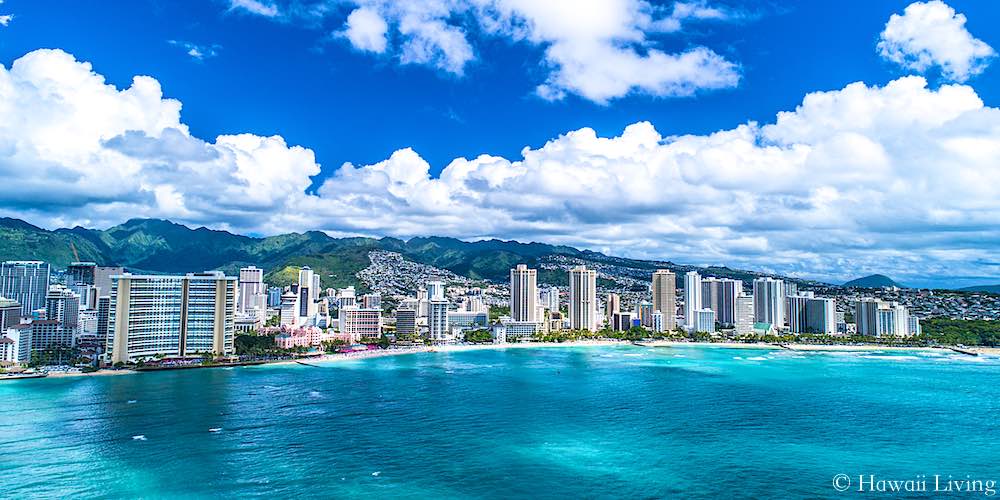 Waikiki Condos Drone Photo